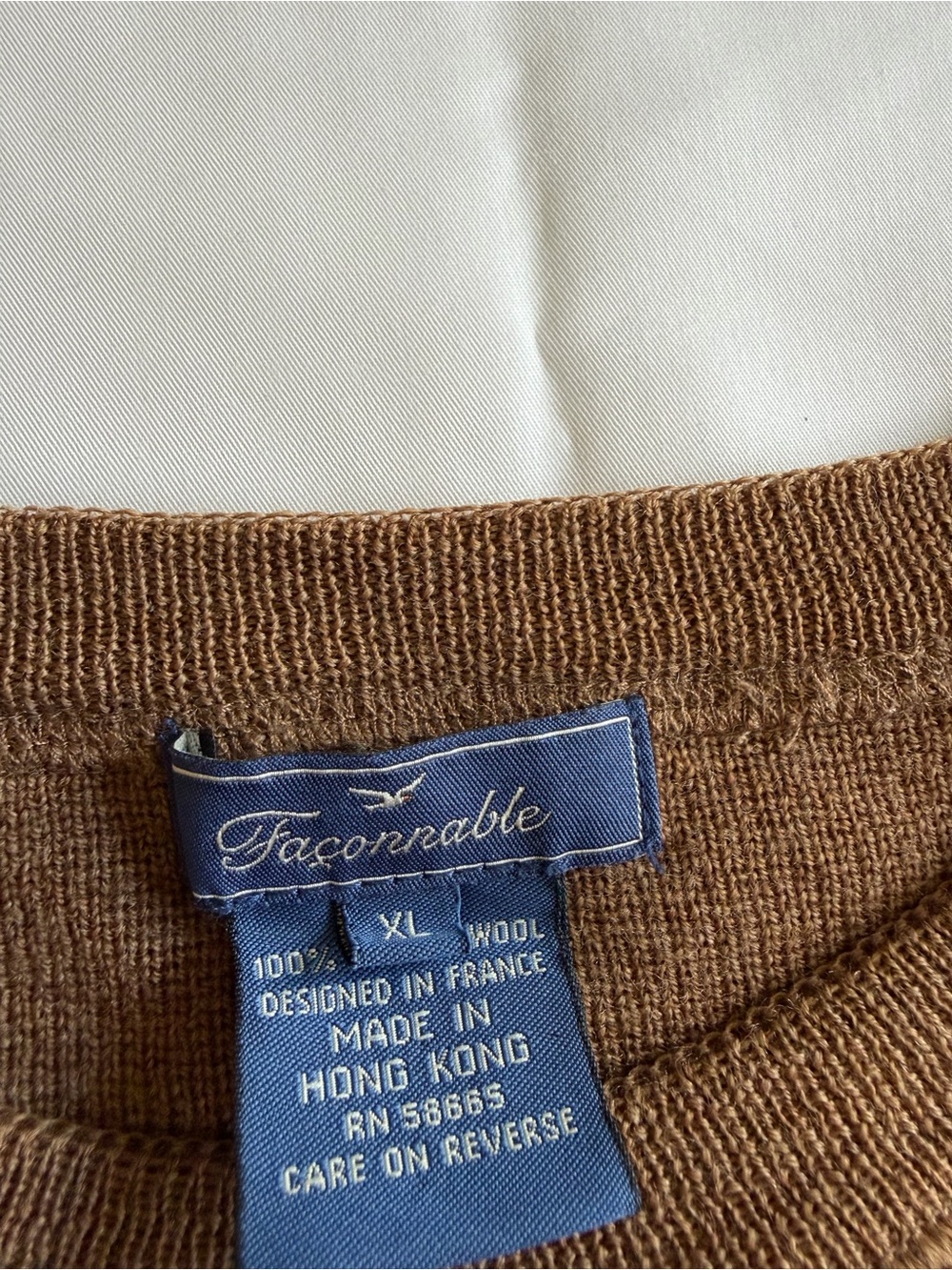 Faconnable Men's Brown Crewneck Sweater - Picture 2 of 11